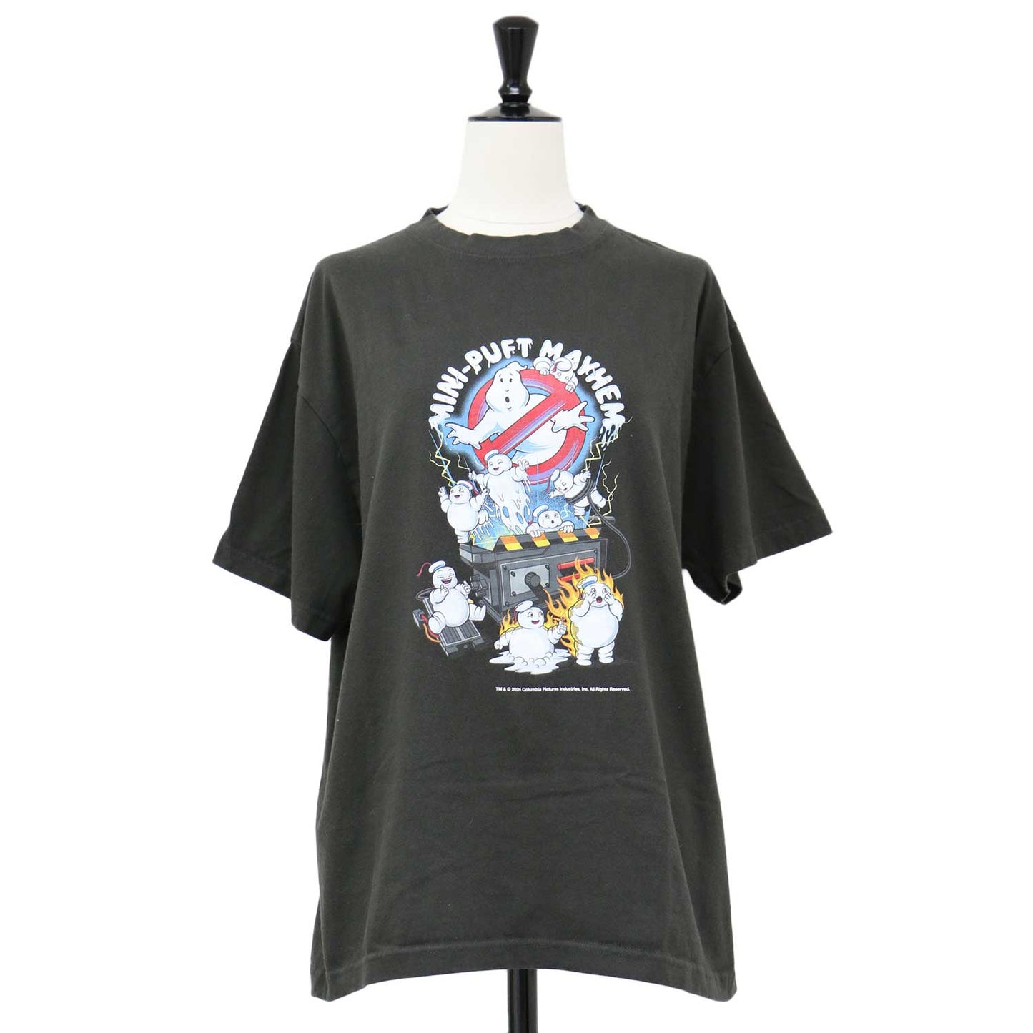 GHOSTBUSTERS コラボ グラフィック プリント Tシャツ / MINI PUFT MAYHEM TEE ゴーストバスターズ クルーネック 半袖 コットン