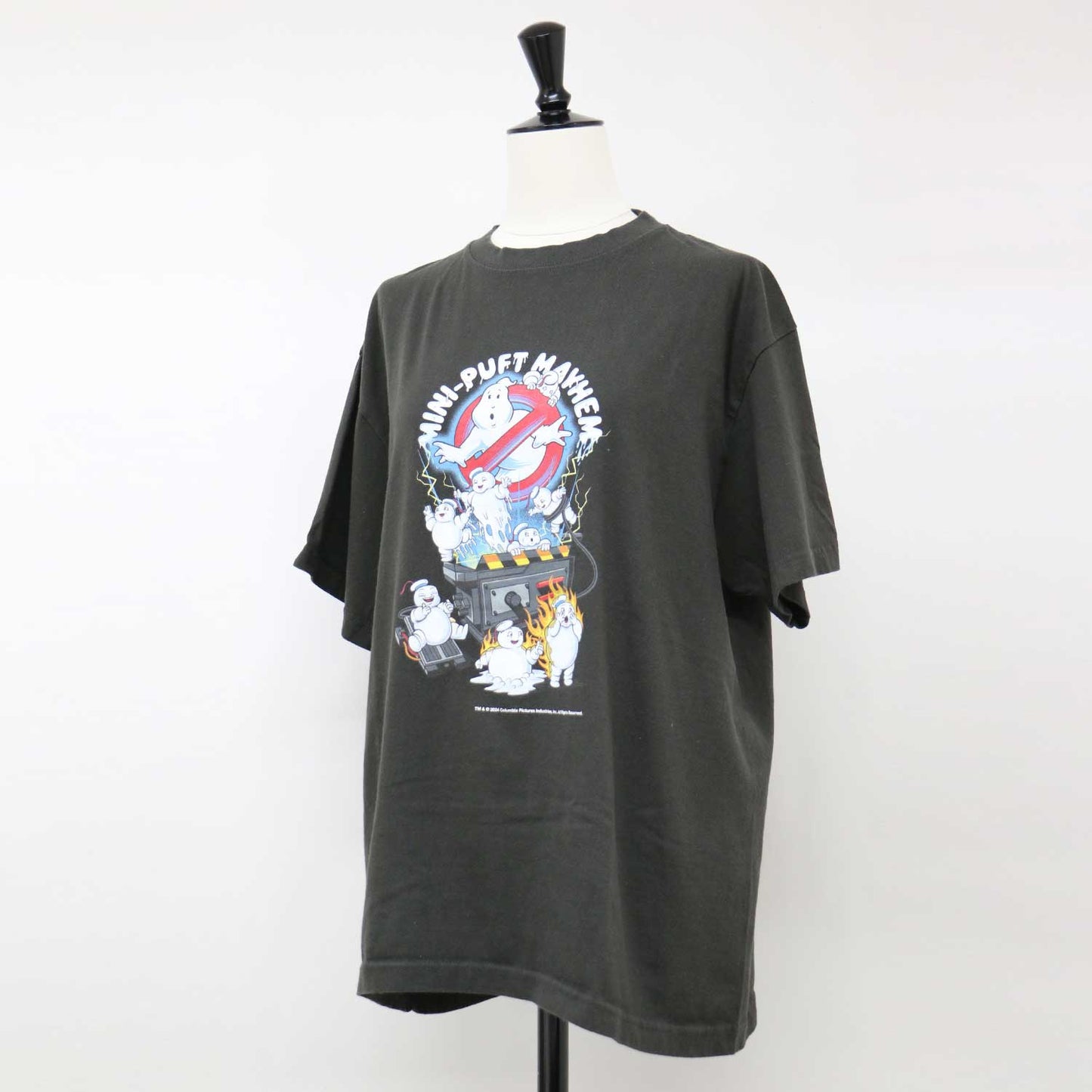 GHOSTBUSTERS コラボ グラフィック プリント Tシャツ / MINI PUFT MAYHEM TEE ゴーストバスターズ クルーネック 半袖 コットン