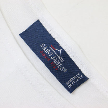 ボーダー ボートネック ロングスリーブ Tシャツ / カットソー 長袖 スリット コットン