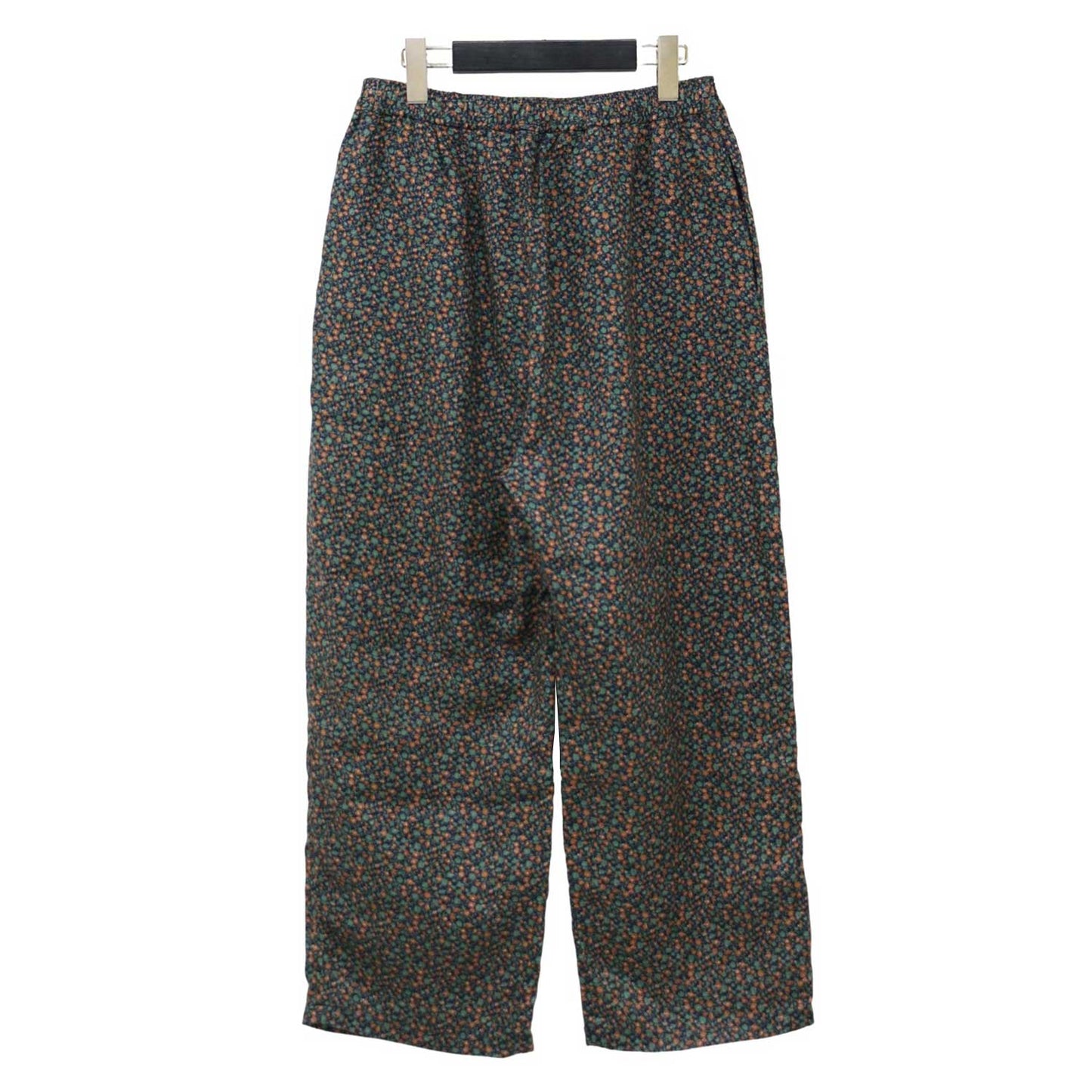 フラワープリント リネン イージーパンツ / テーパード ウエストゴム 花柄