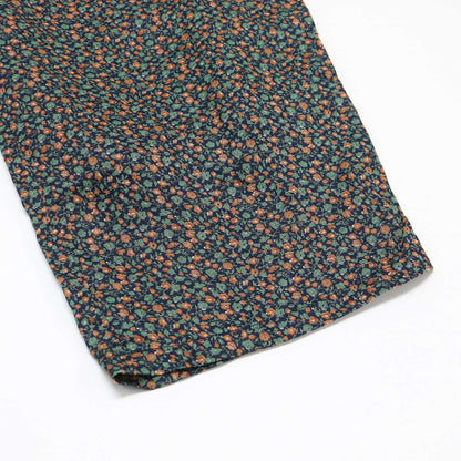 フラワープリント リネン イージーパンツ / テーパード ウエストゴム 花柄