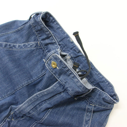 デニム ベイカー スカート / ロング丈 Aライン コットン