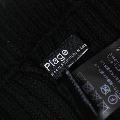 ワイド リブ ショート パンツ / ニット ウール ウエストゴム ひざ上丈