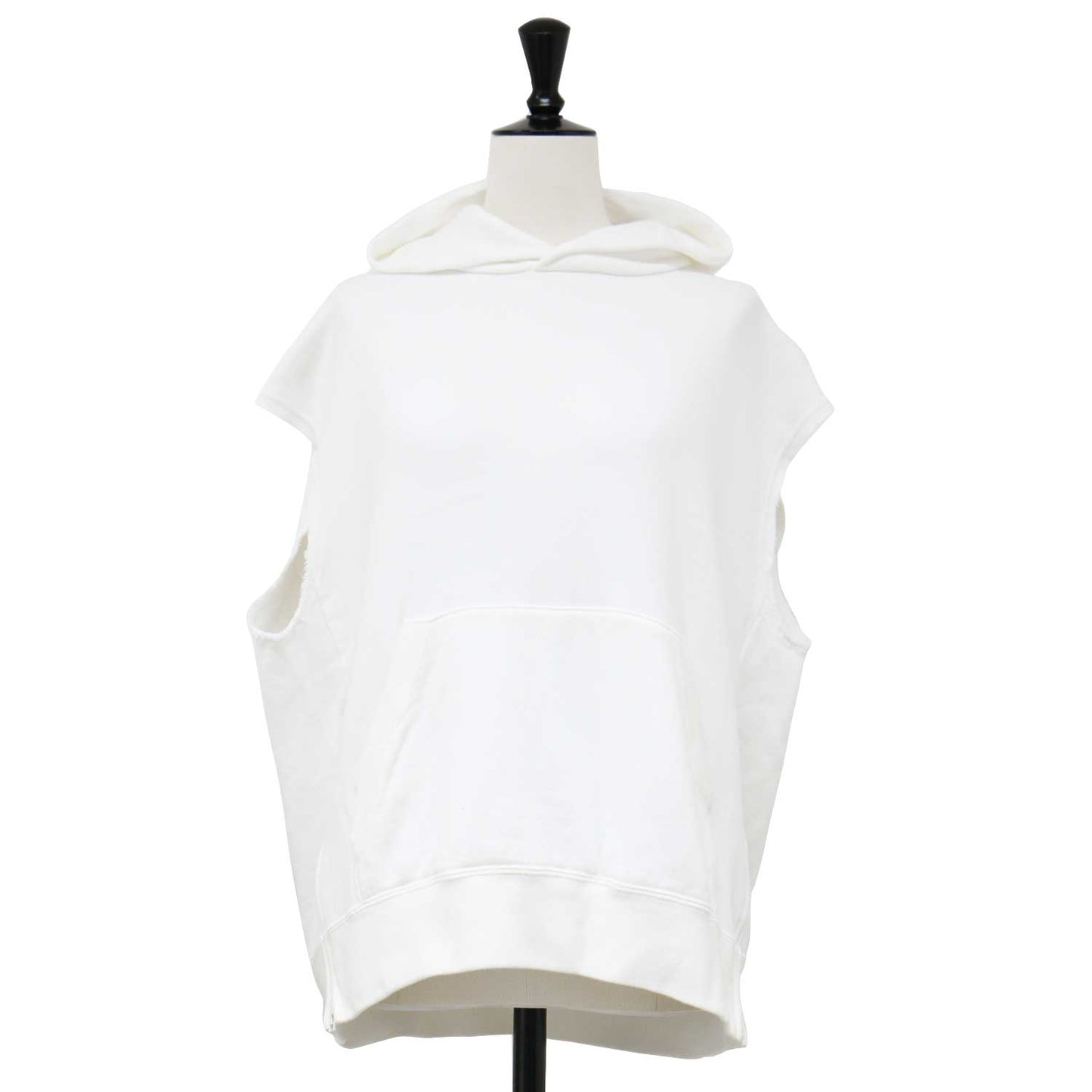 × Plage 別注 サイドジップ フーディー / SIDE ZIP パーカー プルオーバー ノースリーブ 裏毛 コットン