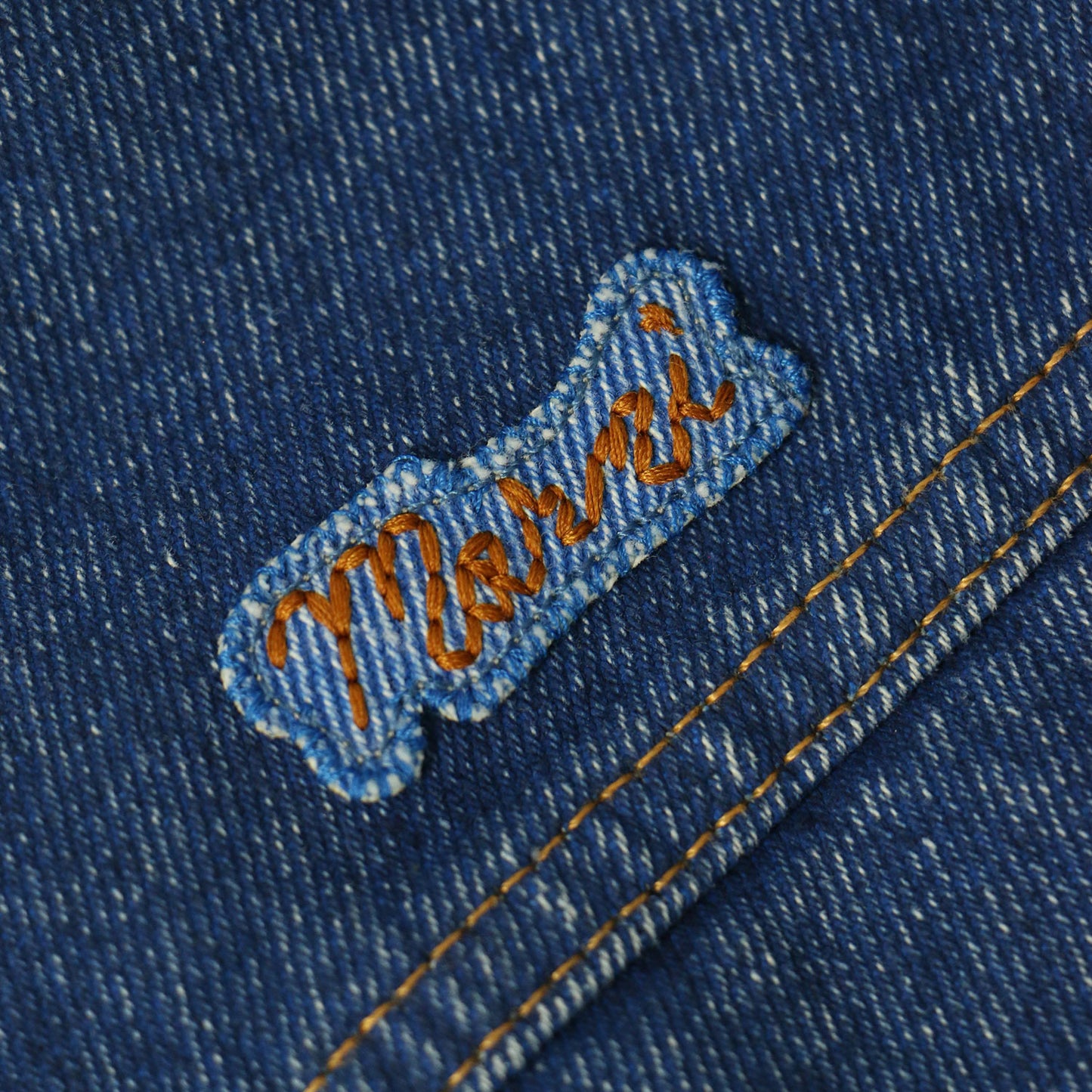 24秋冬 ショートスリーブ デニム ジャケット JKJD0315X0USCU83 / ベスト 半袖 ロゴ パッチ コットン