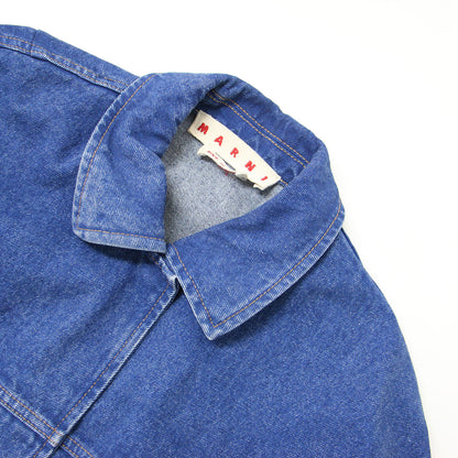 24秋冬 ショートスリーブ デニム ジャケット JKJD0315X0USCU83 / ベスト 半袖 ロゴ パッチ コットン