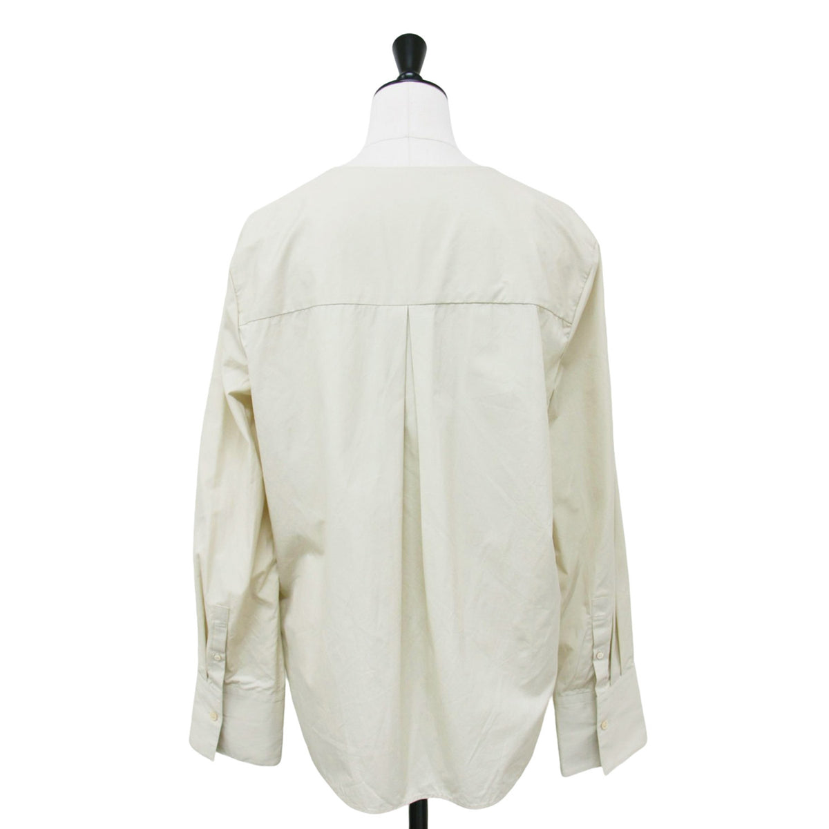 24春夏 SUPIMA COTTON V/N シャツ / スーピマ コットン Vネック 長袖 ブラウス