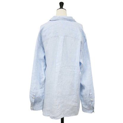 リネン ウォッシュ シャツ / レギュラーカラー 長袖