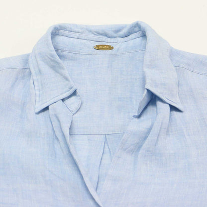 リネン ウォッシュ シャツ / レギュラーカラー 長袖