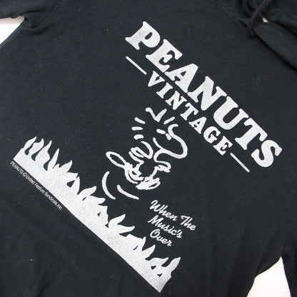 × PEANUTS 半袖 パーカー ワンピース / ミニ丈 カットソー プリント コットン