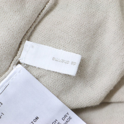 ポンチョ ワンピース / ニットワンピース 半袖 Vネック スリット コットン