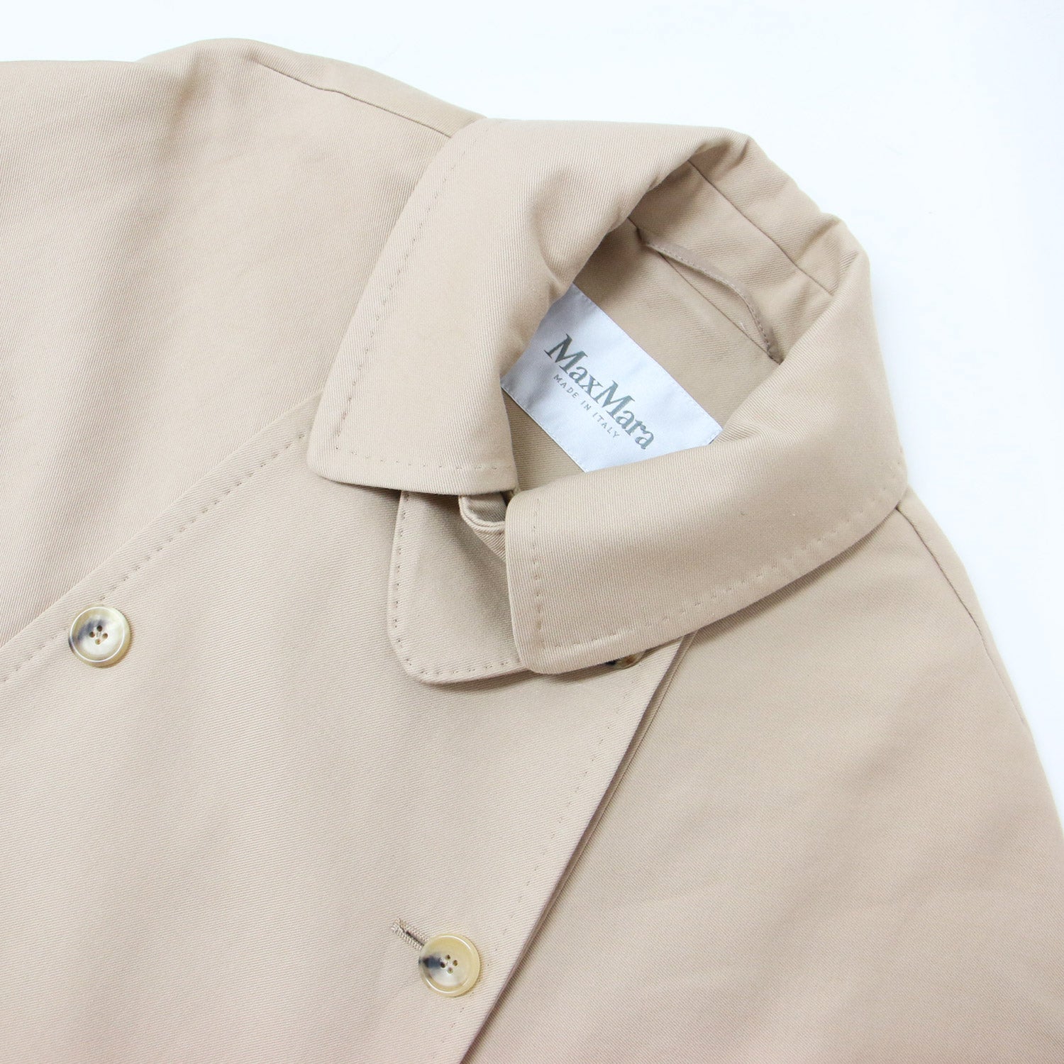 Max Mara (マックスマーラ) コットン ケープ コート / トレンチ ロング  