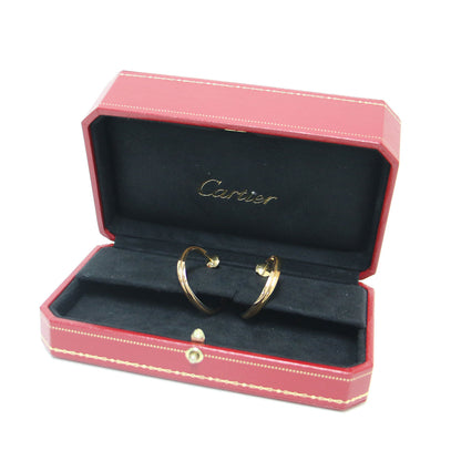 トリニティ フープ ピアス / 両耳用 スリーカラー K18 YG PG WG 750