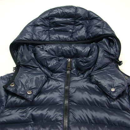 フード付き ダウン ジャケット / BLEU GIUBBOTTO ショート丈 スタンドカラー ナイロン