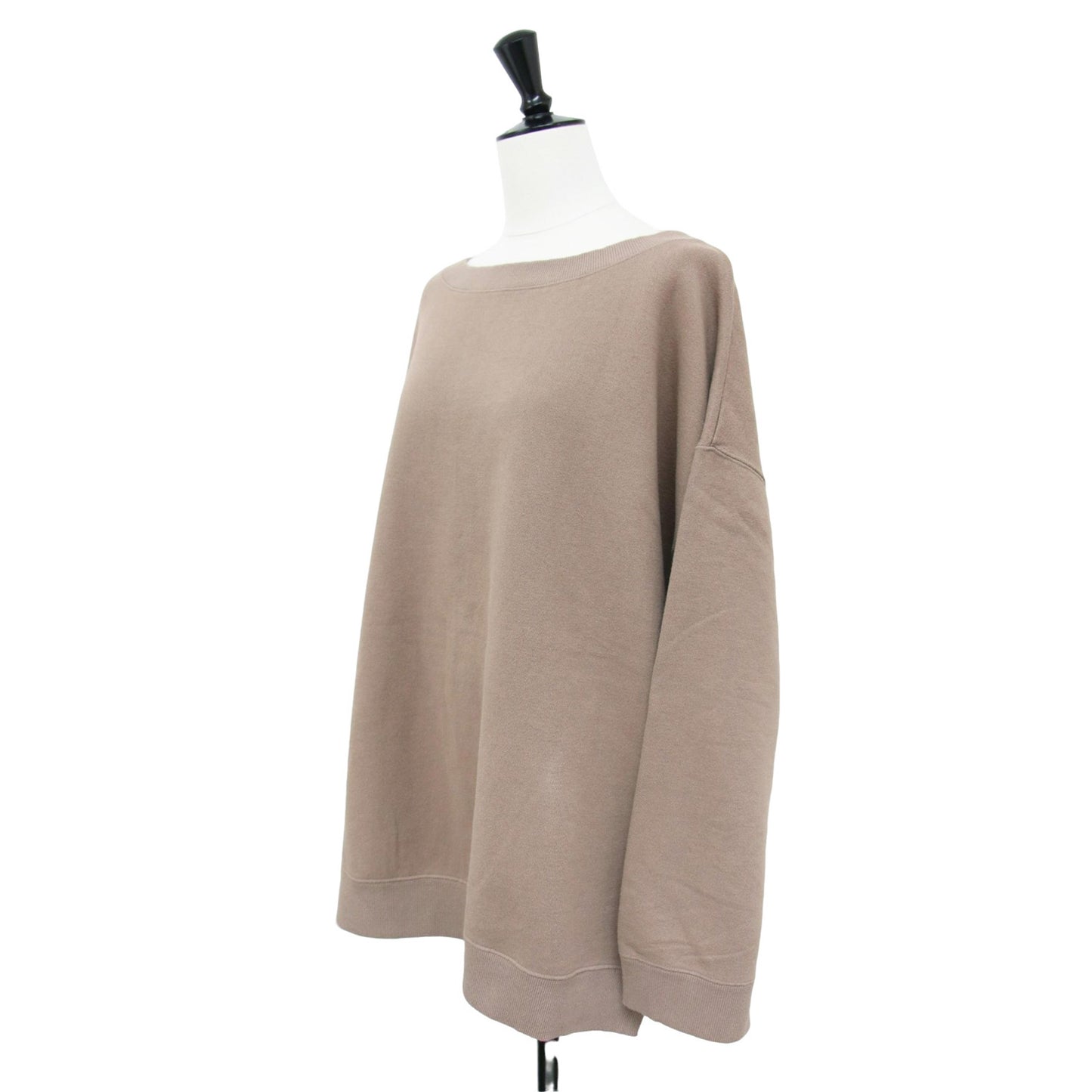 裏毛 スリット プルオーバー / スウェット オーバーサイズ 長袖 クルーネック コットン