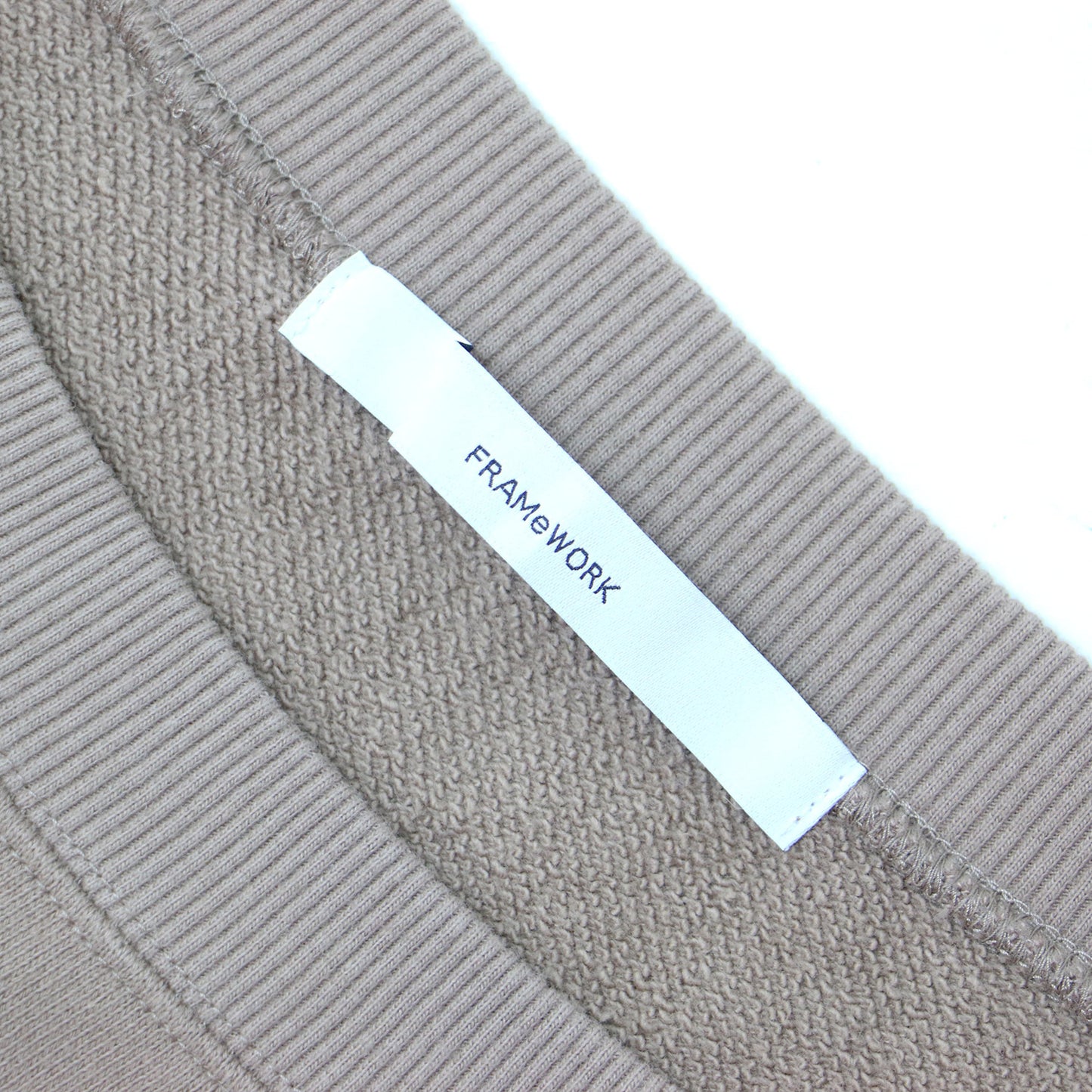 裏毛 スリット プルオーバー / スウェット オーバーサイズ 長袖 クルーネック コットン