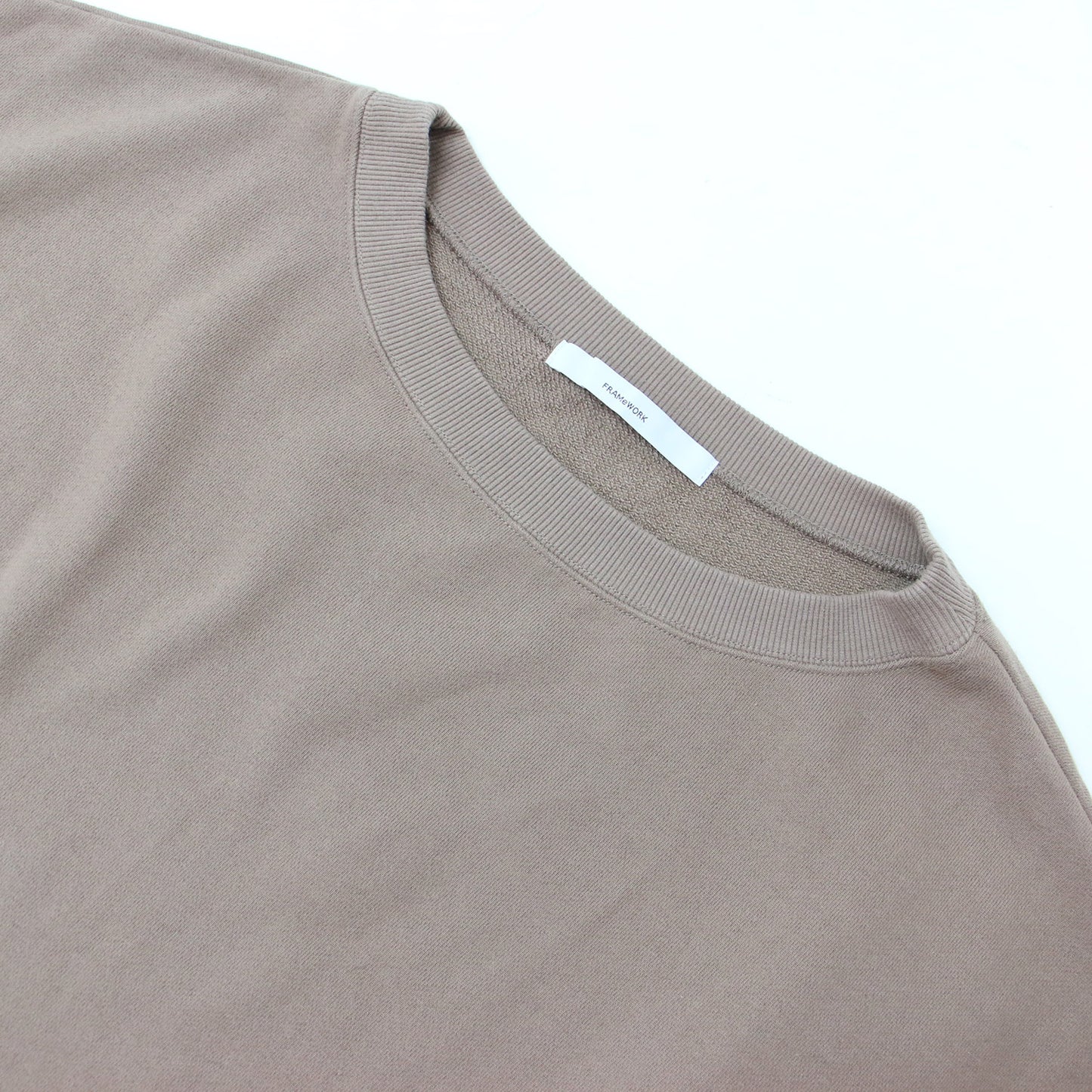 裏毛 スリット プルオーバー / スウェット オーバーサイズ 長袖 クルーネック コットン