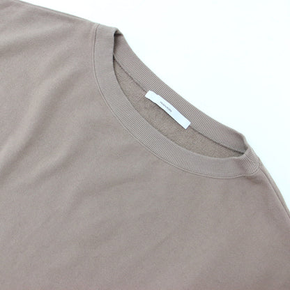 裏毛 スリット プルオーバー / スウェット オーバーサイズ 長袖 クルーネック コットン