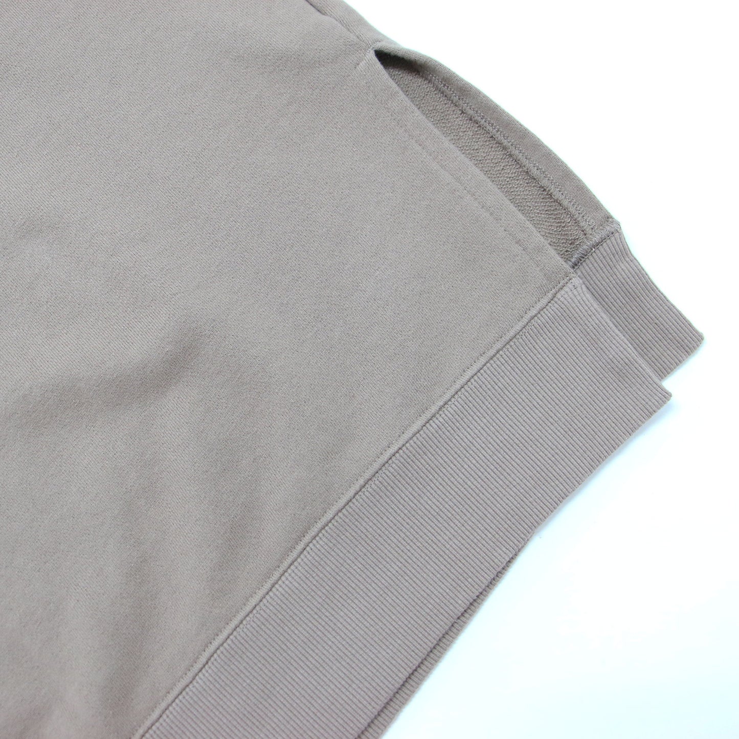 裏毛 スリット プルオーバー / スウェット オーバーサイズ 長袖 クルーネック コットン