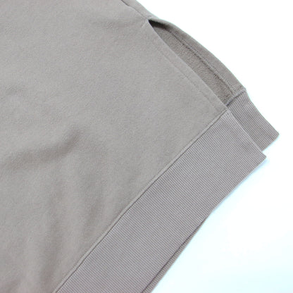 裏毛 スリット プルオーバー / スウェット オーバーサイズ 長袖 クルーネック コットン