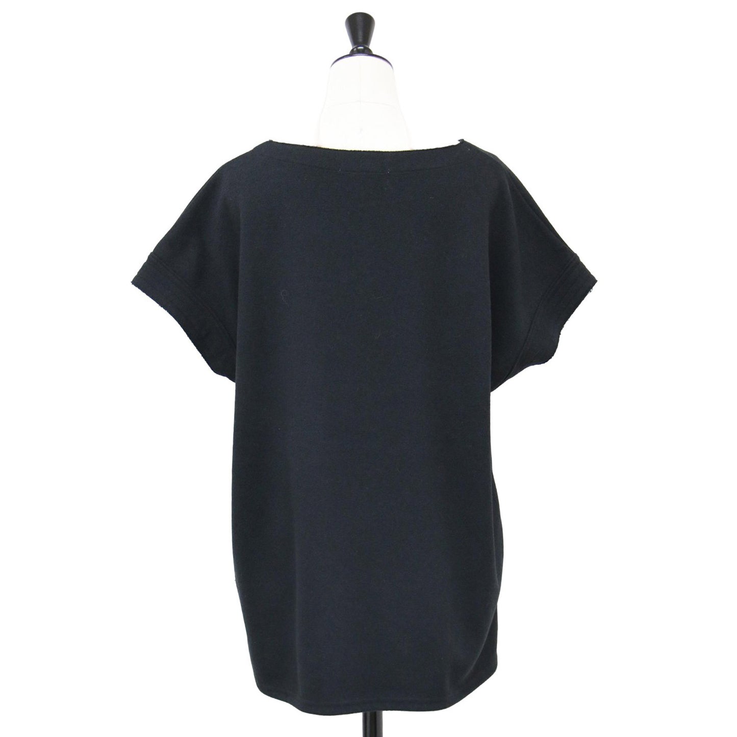 ブークレ ダンボール プルオーバー / カットソー フレンチスリーブ ボートネック Tシャツ