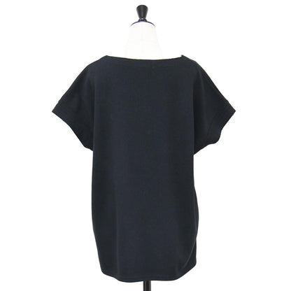 ブークレ ダンボール プルオーバー / カットソー フレンチスリーブ ボートネック Tシャツ