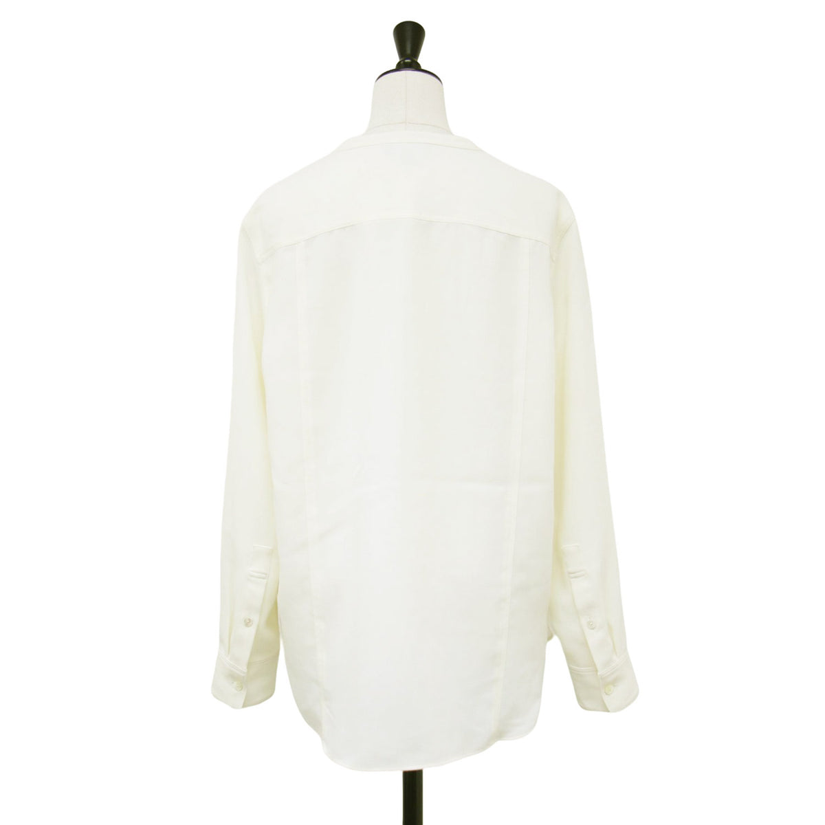 ジョーゼット バンドカラー ブラウス / Prime GGT UTL Shirt B 長袖 ドレープ ポケット シャツテール