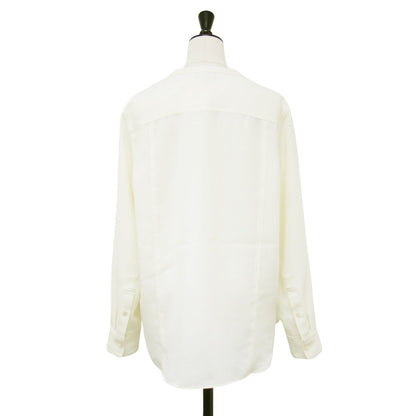 ジョーゼット バンドカラー ブラウス / Prime GGT UTL Shirt B 長袖 ドレープ ポケット シャツテール