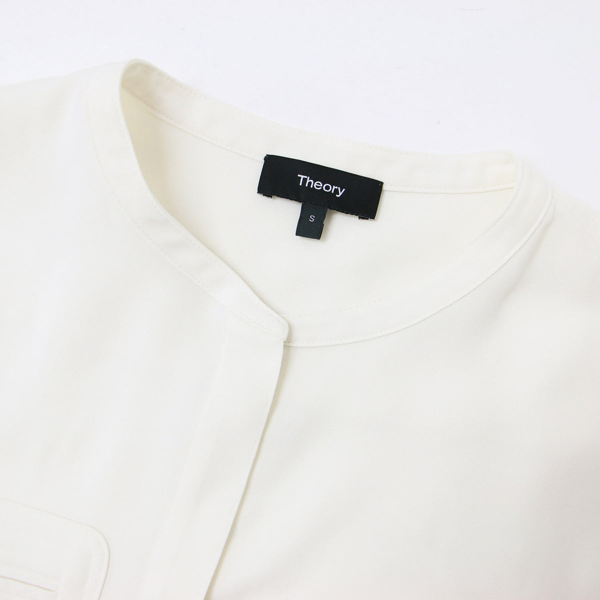 ジョーゼット バンドカラー ブラウス / Prime GGT UTL Shirt B 長袖 ドレープ ポケット シャツテール