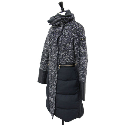 ツイード 切替 ダウン コート LTL17A4107 / Aライン ラムレザー ニット Rライン