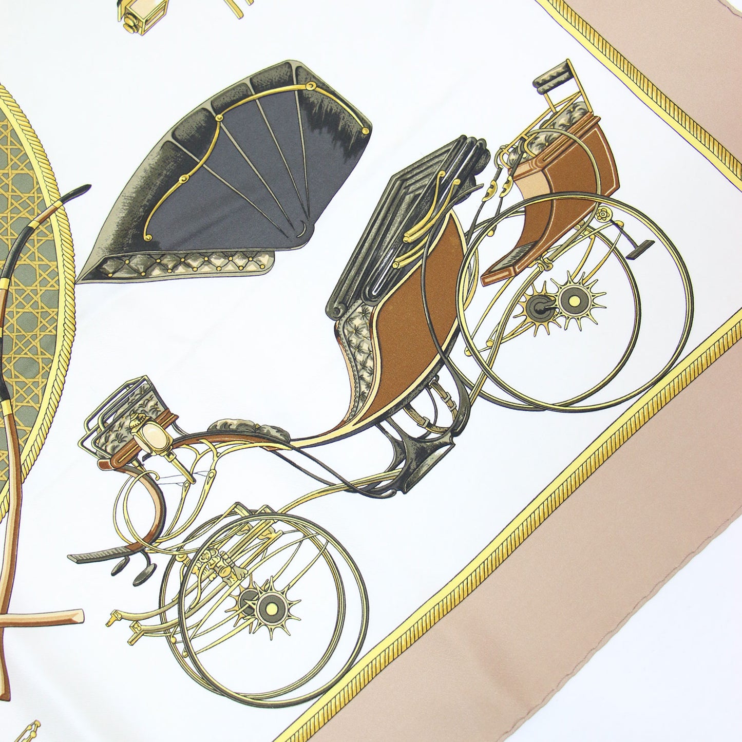 カレ 90 シルク スカーフ / LA PERRIERE 馬車 大判