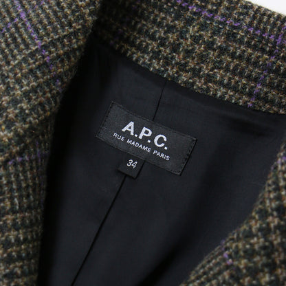 A.P.C. (アーペーセー) 23秋冬 ウール グレンチェック チェスター 