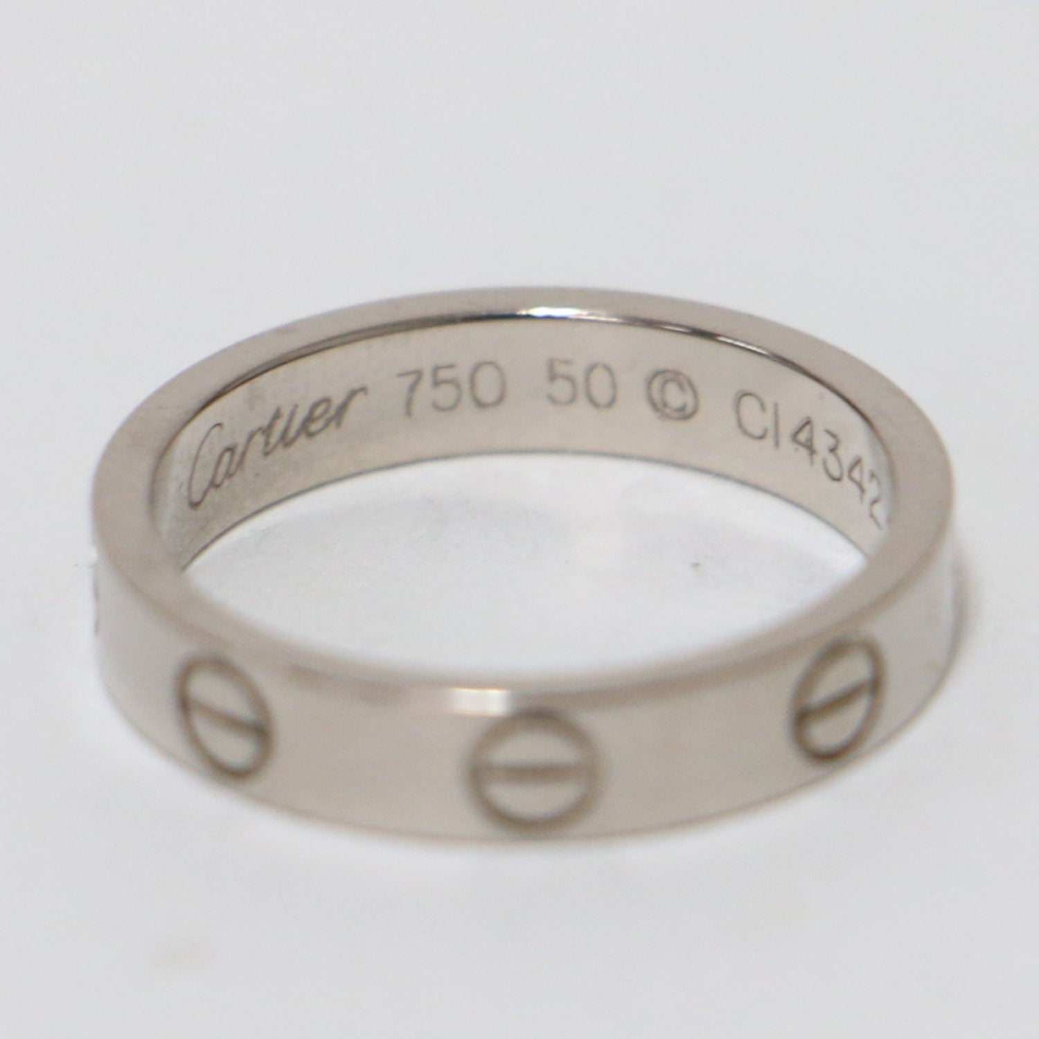 Cartier カルティエ ミニラブリング 1P ダイヤ 750 K18WG正規 LOVE（Cartier） カルティエ ラブ ウェディングリング パヴェ