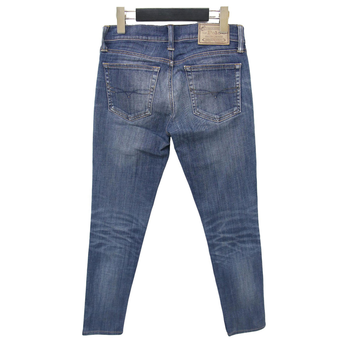 スキニー デニム パンツ / スリム ジッパーフライ ストレッチ コットン