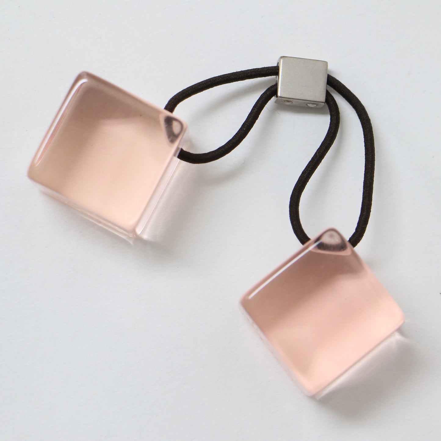 キューブ ヘアゴム R23534 / ヘアアクセサリー クリア ロゴ