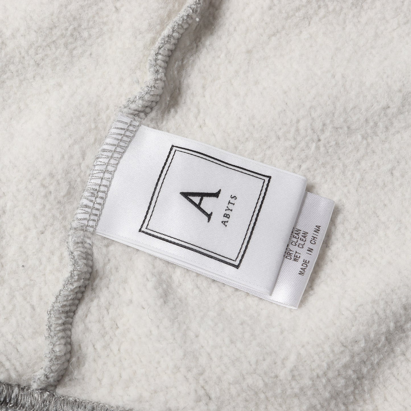 ロゴ刺繍 クルーネック スウェット (ABYTS-013)