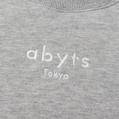 ロゴ刺繍 クルーネック スウェット (ABYTS-013)