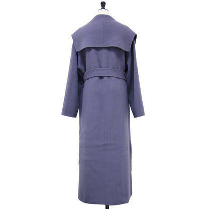 ロイヤルジーロン ショール リバー コート / ロング丈 ビッグカラー スリット ウール