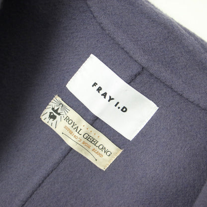 ロイヤルジーロン ショール リバー コート / ロング丈 ビッグカラー スリット ウール