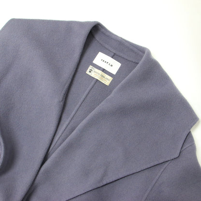 ロイヤルジーロン ショール リバー コート / ロング丈 ビッグカラー スリット ウール