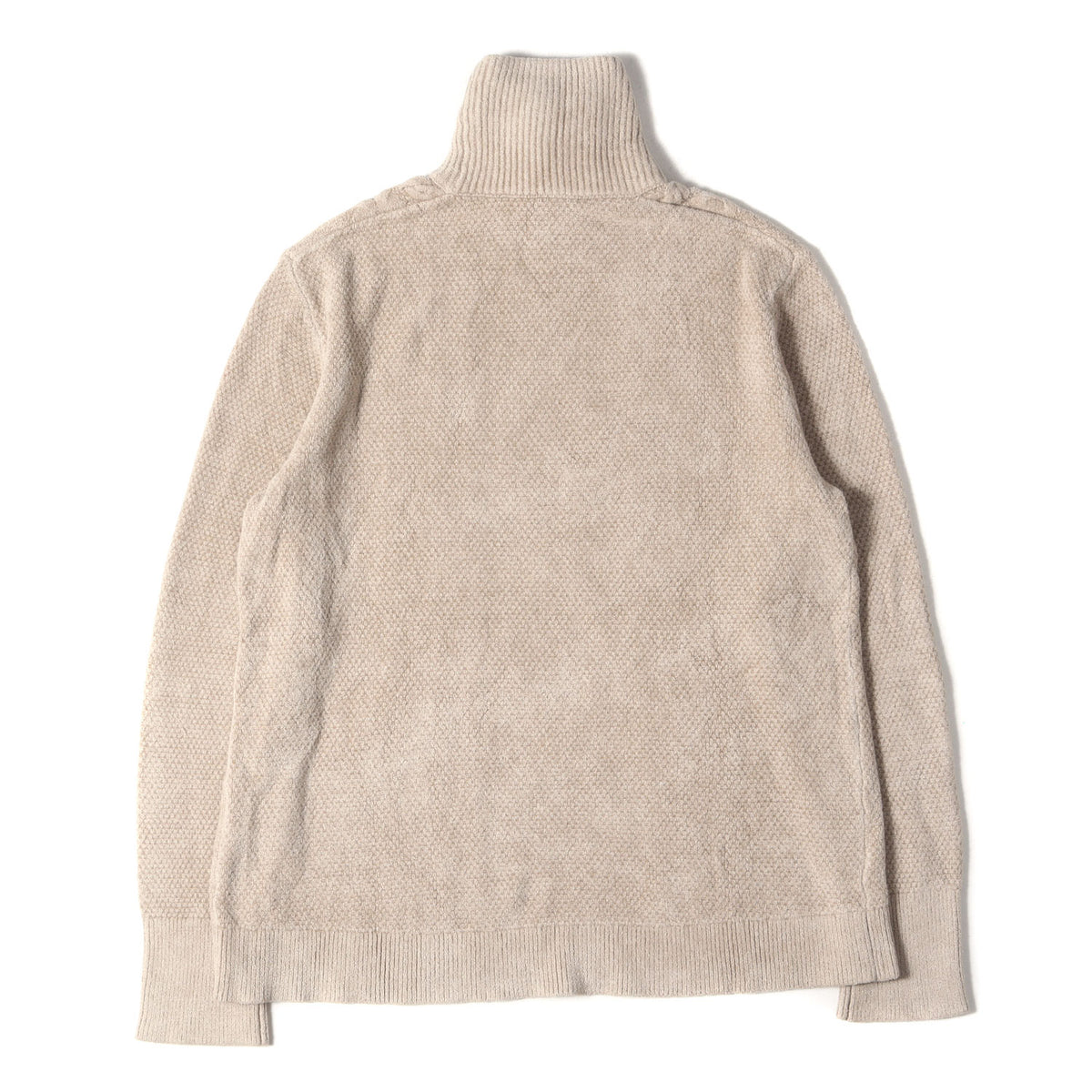 22AW タートルネック レーヨンナイロン ケーブル編み ニット (TURTLE NECK KNIT ABYTS-001)