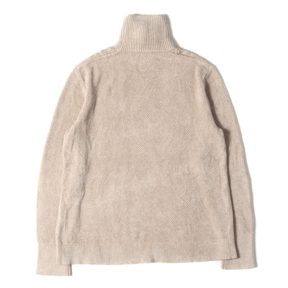 22AW タートルネック レーヨンナイロン ケーブル編み ニット (TURTLE NECK KNIT ABYTS-001)
