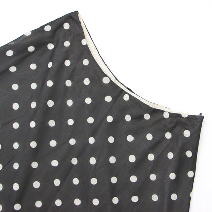 ドット ミディ丈 フレア スカート / POLKA DOT SILK VOLUME SKIRT FL シフォン シルク