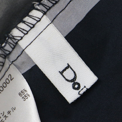 ビッグチェック スカート / ロング丈 ウエストゴム タック フレア ナイロン