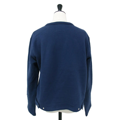× ADAM ET ROPE 別注 カーディガン プレッション / CARDIGAN PRESSIONS 長袖 スウェット クルーネック 裏起毛 ロゴ 刺繍 スナップボタン コットン