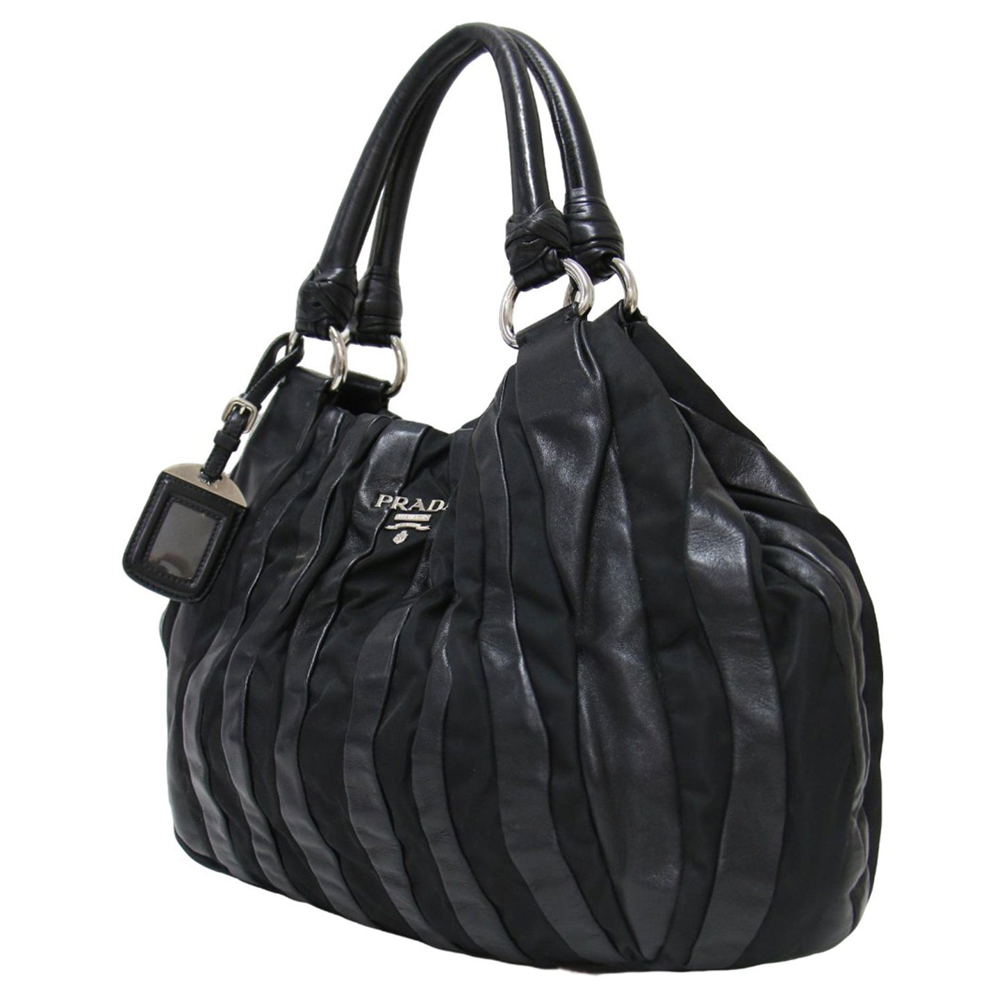 クリムソン ストライプ ハンドバッグ BR3994 / トートバッグ ロゴ レザー ナイロン