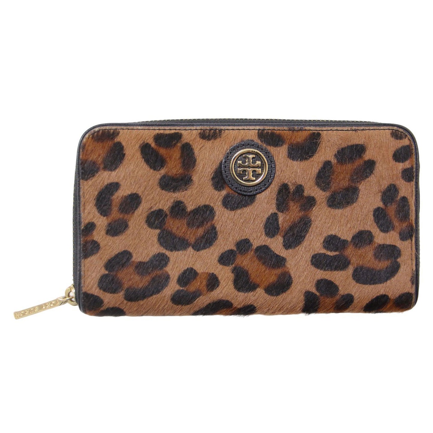 TORY BURCH (トリーバーチ) レオパード ラウンドジップ ロング 