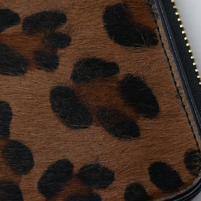 TORY BURCH (トリーバーチ) レオパード ラウンドジップ ロング 