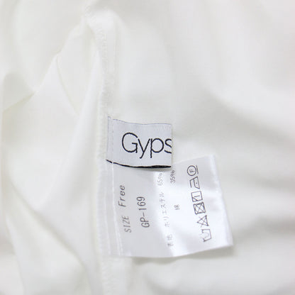 フリル ギャザー ブラウス / Corolla Blouse シャツ 長袖 バンドカラー ドロップショルダー コットン