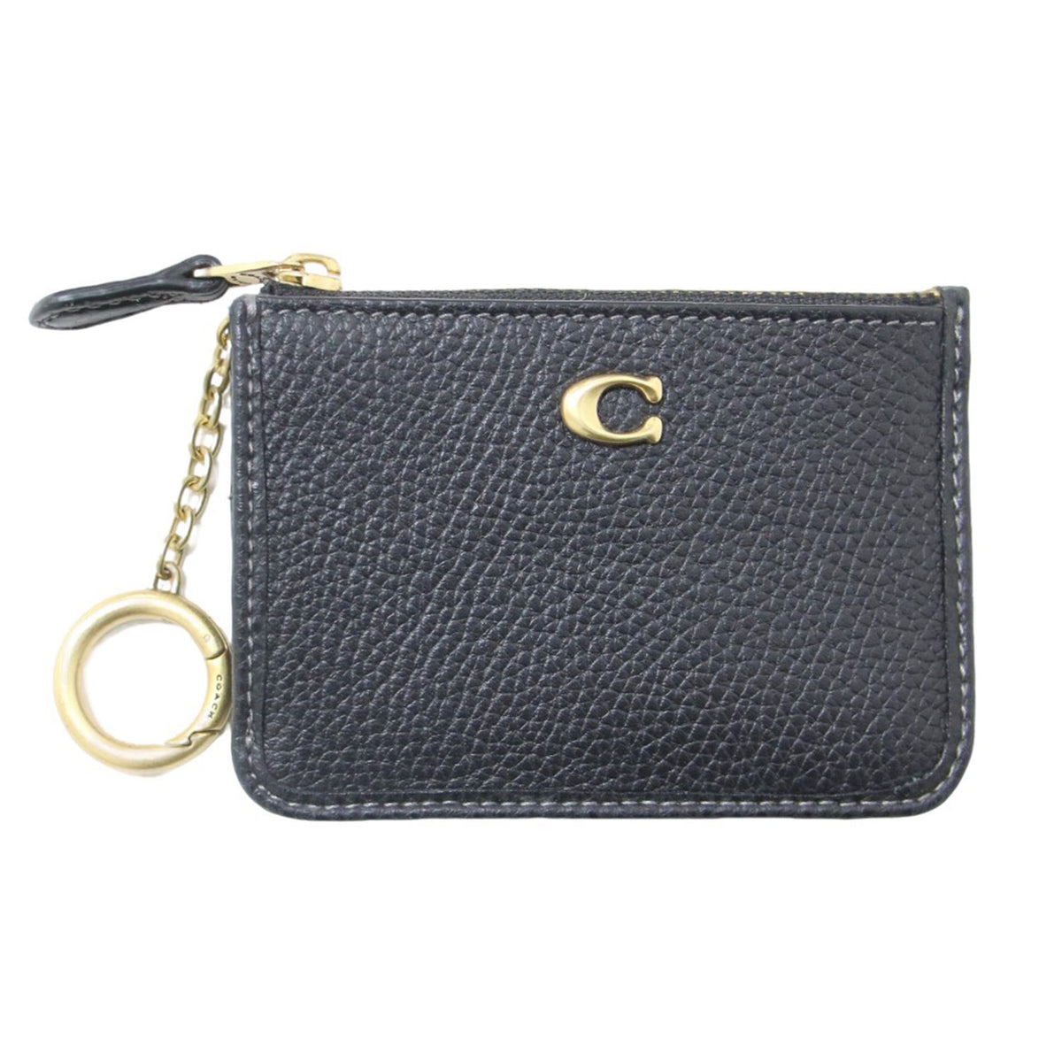 COACH (コーチ) 24秋冬 ミニ スキニー ID ケース / 型押し レザー 